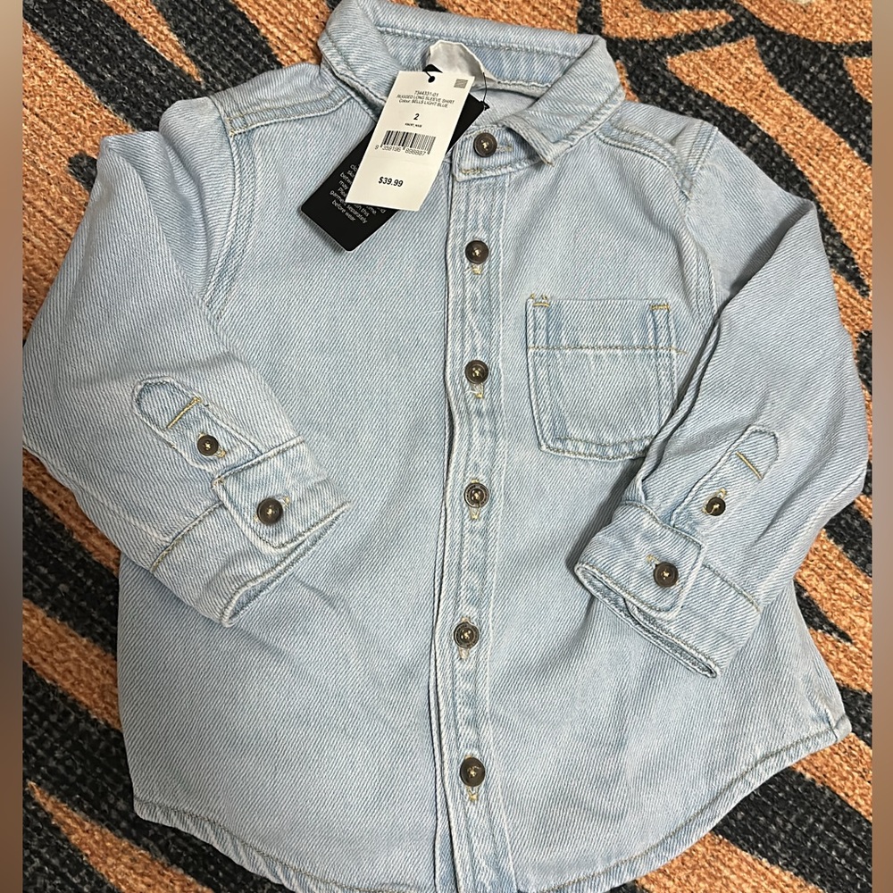 2T long sleeve button up